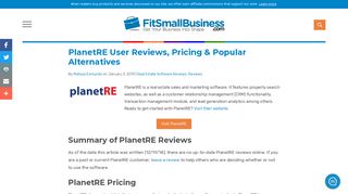 PlanetRE User Reviews, Pricing & Popular Alternatives