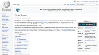 PlanetRomeo - Wikipedia