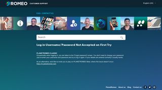 Log in Username/Password Not Accepted on First Try – PlanetRomeo ...