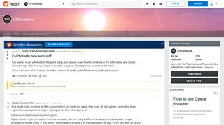 Can't create new account? : Planetside - Reddit
