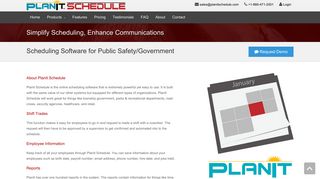 Scheduling Software for Public Safety/Government | PlanIt Schedule
