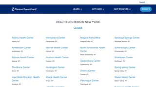 Health Centers - New York - Planned Parenthood