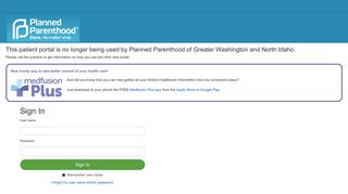 Patient Portal - Planned Parenthood of Greater Washington and North ...