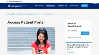 Access Patient Portal | Planned Parenthood of the North Country New ...