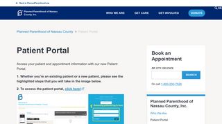 Patient Portal | Planned Parenthood of Nassau County, Inc.