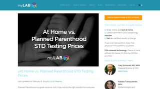 At Home vs Planned Parenthood STD Testing | Test Results | myLAB ...