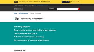Planning Inspectorate | beta.gov.wales