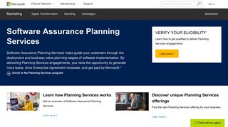Software Assurance Planning Services - Microsoft Partner Network