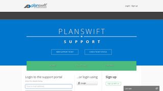 Login - Support : PlanSwift