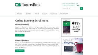 Planters Bank :: Online Banking Enrollment