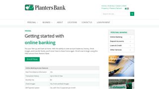 Planters Bank :: Personal :: Getting Started with Online Banking