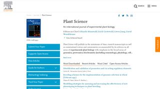 Plant Science - Journal - Elsevier