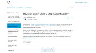 How do I sign in using 2-Step Authentication? – Plastiq Help Center