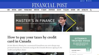Plastiq lets you pay taxes by credit card in Canada | Financial Post