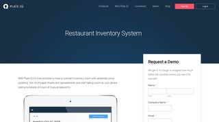 Restaurant Inventory System - Plate IQ