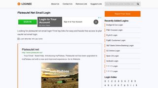 Plateautel Net Email Login