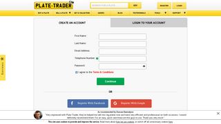 Login - Plate-Trader.com