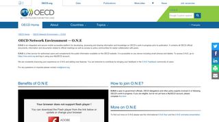 OECD Network Environment — O.N.E - OECD