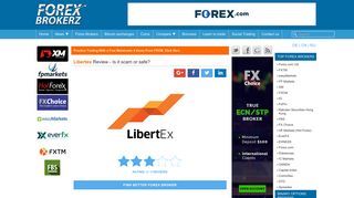Libertex Review - is libertex.com scam or safe? - ForexBrokerz.com