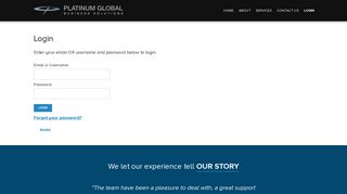 Login – Platinum Global