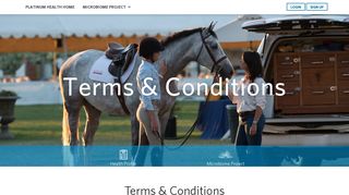 Terms & Conditions - Platinum Health