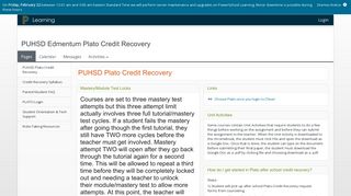 PowerSchool Learning : PUHSD Edmentum Plato Credit Recovery ...
