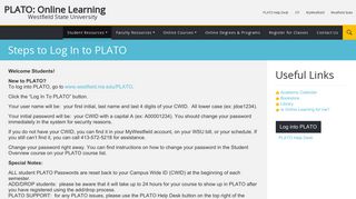 Steps to Log In to PLATO | PLATO: ONLINE LEARNING