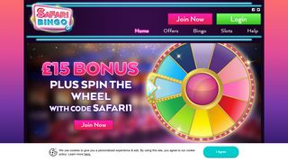 Play Bingo Online | £15 Welcome Bonus + Spin The Wheel at Safari ...