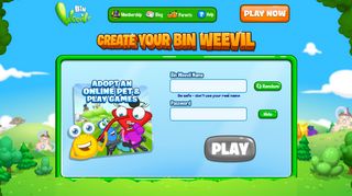 Join Bin Weevils to Adopt a Pet and play FREE ... - Play Binweevils