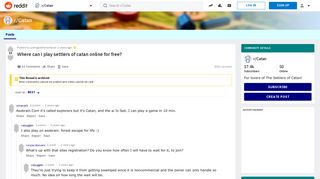 Where can i play settlers of catan online for free? : Catan - Reddit