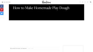 How to Make Homemade Play Dough in 10 Minutes - PureWow