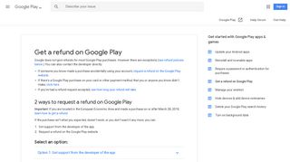 Get a refund on Google Play - Google Play Help - Google Support