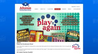 Play It Again - Arkansas Scholarship Lottery