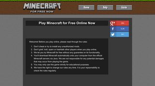 Play Minecraft for Free Online Now