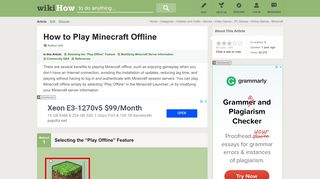 How to Play Minecraft Offline: 11 Steps (with Pictures) - wikiHow