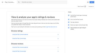 View & analyze your app's ratings & reviews - Play Console Help