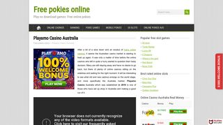 Playamo Casino Australia - No deposit Bonus codes 2019 - Login ...
