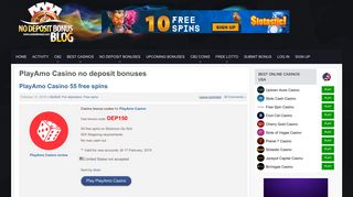 PlayAmo Casino no deposit bonus codes