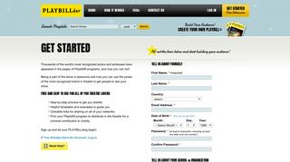 Get Started - PLAYBILLder - Create Your Own Playbill for Your ...