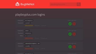 playboyplus.com passwords - BugMeNot