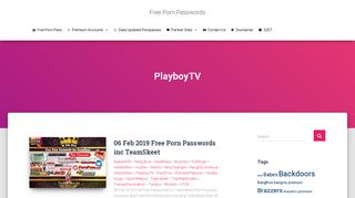 PlayboyTV • Free Porn Passwords
