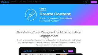 Create Content With Playbuzz