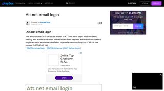 Att.net email login - Playbuzz