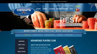 Advantage Players Club - Coushatta Casino Resort