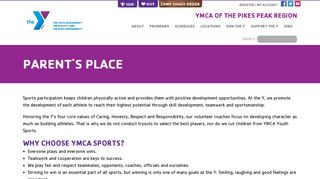 Parent's Place - YMCA of the Pikes Peak Region