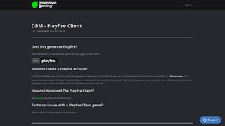 DRM - Playfire Client – Green Man Gaming
