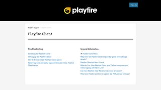 Playfire Client – Playfire Support