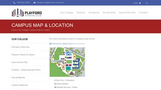Campus Map & Location - Playford International College