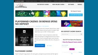 PlayGrand Casino: 50 Bonus Spins + 150% Match! - New No Deposit ...