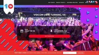 VidCon 2019 | July 10-13 @ Anaheim California